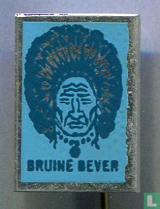 Bruine Bever [blauw op blauw] 