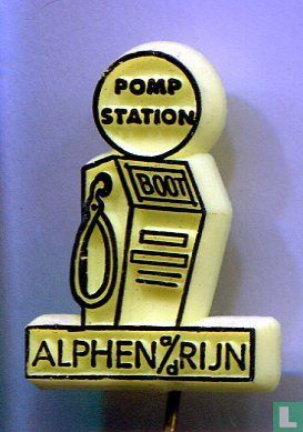 Pompstation Boot Alphen a/d Rijn [zwart op geel]