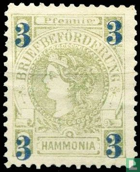 Hammonia head (with small print)