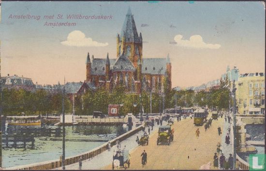 Amstelbrug met St. Willibrorduskerk