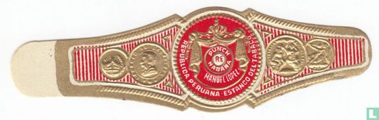 Punch RE Habana Manuel Lopez Republica Peruana Estanco del Tabaco  - Afbeelding 1