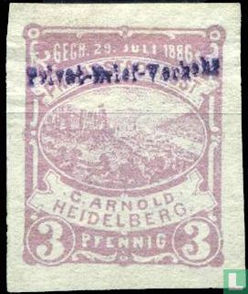 Heidelberger Schloss (mit Aufdruck) 