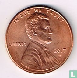 United States 1 cent 2017 (P) - Image 1