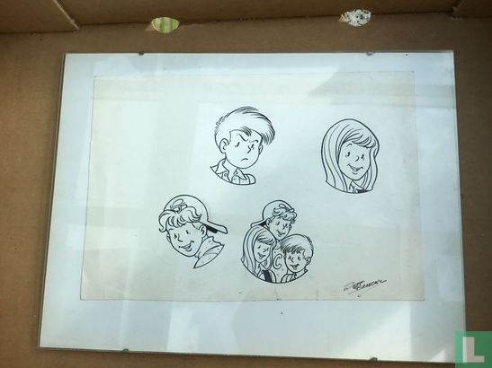 Original drawing of the characters from Waterland