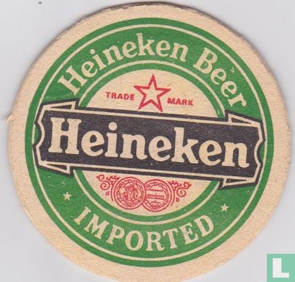 Logo Heineken Beer Imported 6c 10,6 cm - Afbeelding 1