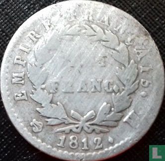 Frankrijk ½ franc 1812 (H) - Afbeelding 1