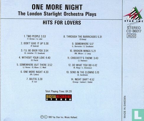 One More Night - Hits for Lovers - Image 2