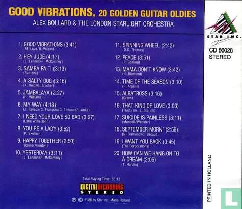 Good Vibrations - 20 Golden Guitar Oldies - Afbeelding 2