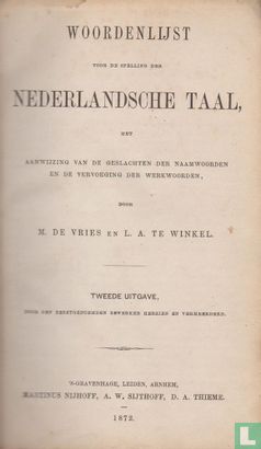 Woordenlijst voor de Spelling der Nederlandsche taal - Image 3