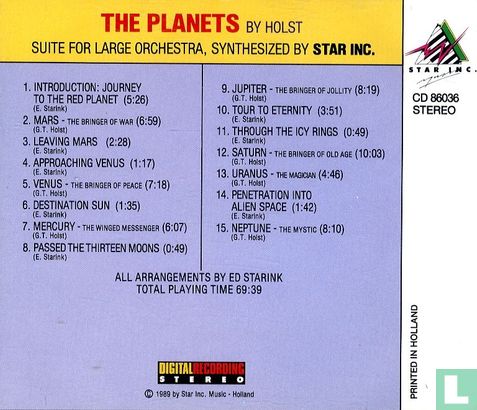 The Planets by Holst - Suite for Large Orchestra - Afbeelding 2
