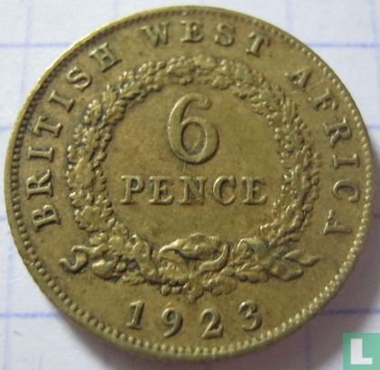Britisch Westafrika 6 Pence 1923 - Bild 1