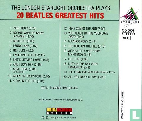 20 Beatles Greatest Hits - Image 2
