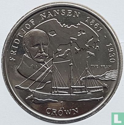 Isle of Man 1 crown 1997 "Fridtjof Nansen" - Image 2