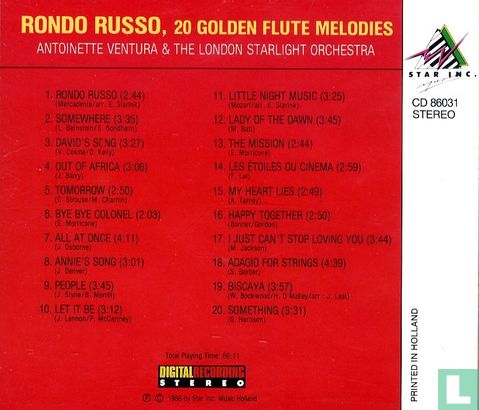 Rondo Russo - 20 Golden Flute Melodies - Afbeelding 2