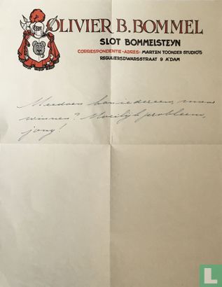 Briefpapier slot Bommelsteyn - Image 1