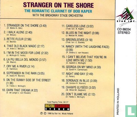 Stranger on the Shore - The Romantic Clarinet of Bob Kaper - Image 2