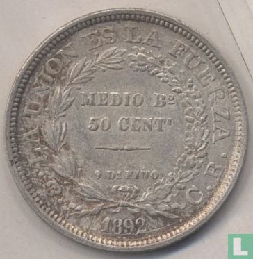 Bolivie 50 centavos 1892 - Image 1