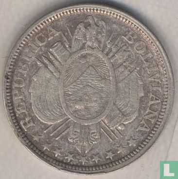 Bolivie 50 centavos 1892 - Image 2