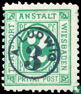 Number and post horns (with overprint Ludwig) 