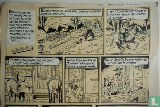 Wirel (Vandersteen, Willy / Verschuere, Karel) - Bessy Original page 9 - convoi dangereux - (1955) - Image 2