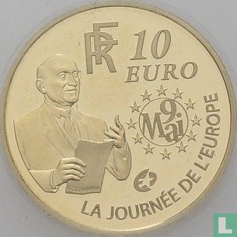 Frankrijk 10 euro 2006 (PROOF) "120th anniversary of the birth of Robert Schuman" - Afbeelding 2