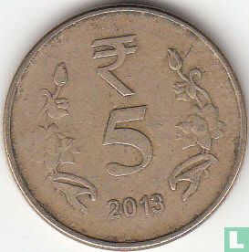 Inde 5 roupies 2013 (Calcutta) - Image 1