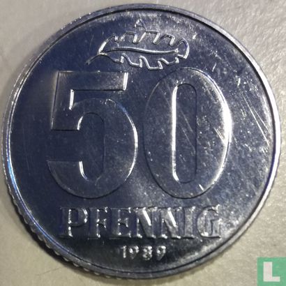 DDR 50 pfennig 1989 - Afbeelding 1
