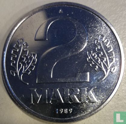 GDR 2 mark 1989 - Image 1