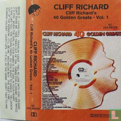 Cliff Richard's 40 Golden Greats - Vol. 1 - Afbeelding 1