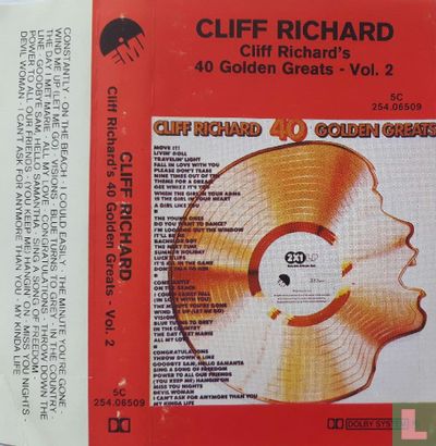 Cliff Richard's 40 Golden Greats - Vol. 2 - Afbeelding 1