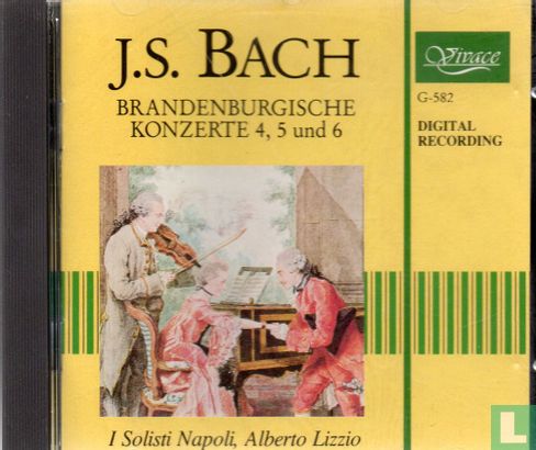J.S. Bach - Brandenburgische Konzerte 4, 5 und 6 - Afbeelding 1