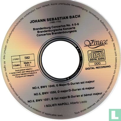 J.S. Bach - Brandenburgische Konzerte 4, 5 und 6 - Afbeelding 3