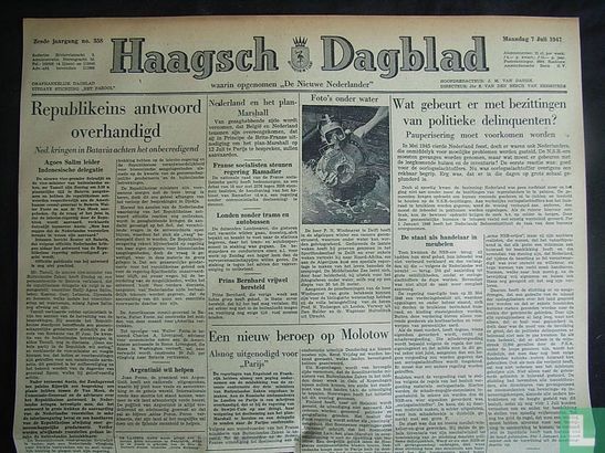 Haagsch Dagblad 358 - Afbeelding 1