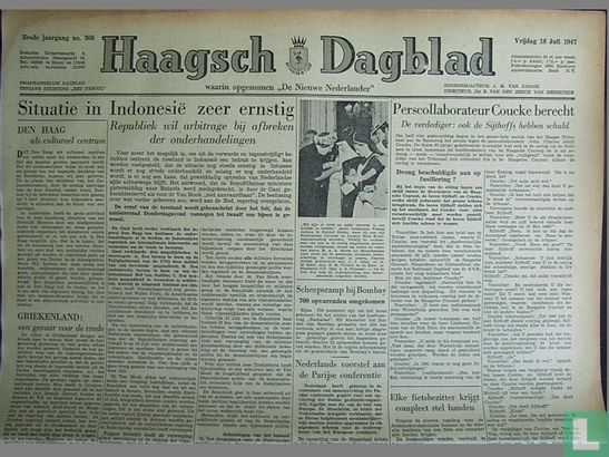 Haagsch Dagblad 368 - Afbeelding 1