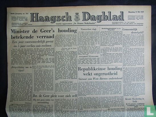 Haagsch Dagblad 315 - Afbeelding 1