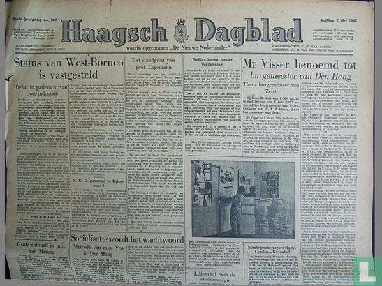 Haagsch Dagblad 308 - Afbeelding 1