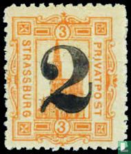 Coat of Arms Strasbourg (with overprint)