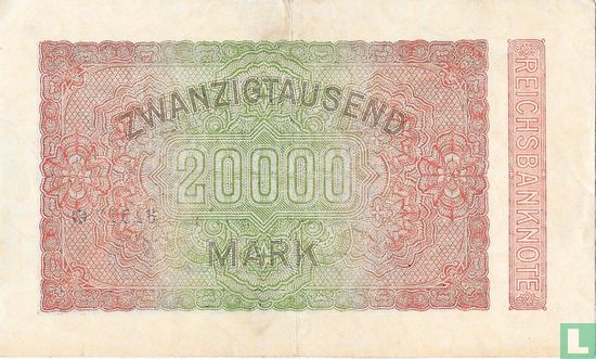Germany 20.000 mark (P85a1 - Ros.84a) - Image 2