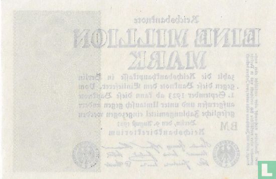 Germany 1 Million Mark 1923 (P102d - Ros.101d) - Image 2