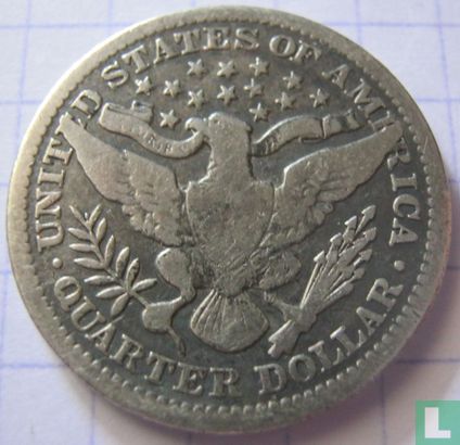 Verenigde Staten ¼ dollar 1901 (zonder letter) - Afbeelding 2
