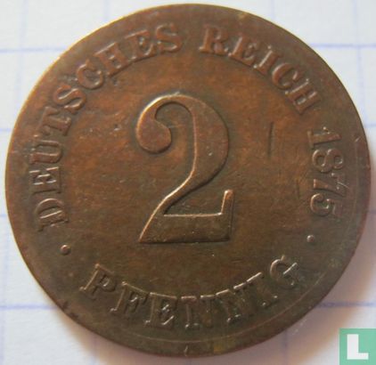 Duitse Rijk 2 pfennig 1875 (C) - Afbeelding 1