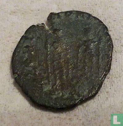 Roman Empire  AE15  (Emp. Honorius, at Cyzicus)  395-401 - Image 2