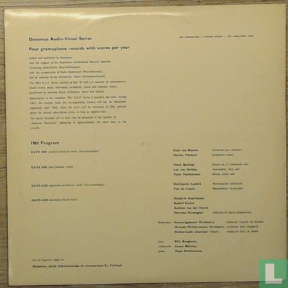 Donemus Audio-Visual Series 1961 No. 4 - Afbeelding 2