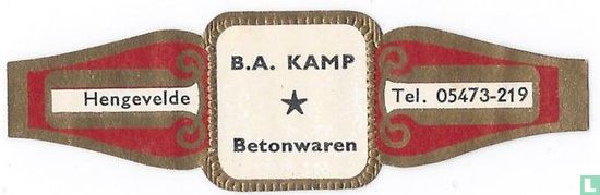 B.a. Camp * Betonwearen-Hengevelde-Tel 05473-219 - Image 1