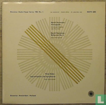 Donemus Audio-Visual Series 1962 No. 2 - Afbeelding 1