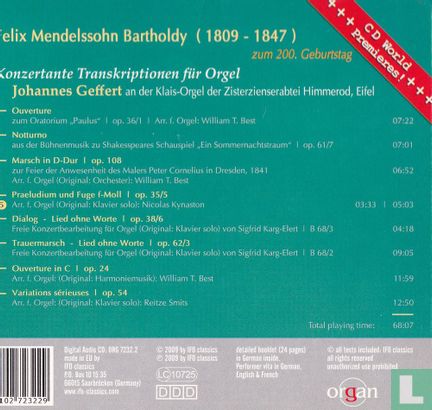Mendelssohn    Transcriptions for Organ - Image 2