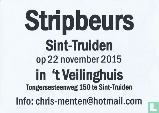 Stripbeurs Sint-Truiden op 22 november 2015 - Afbeelding 1