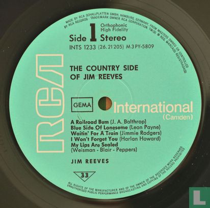 The Country Side of Jim Reeves  - Afbeelding 3