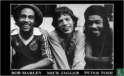 Mick Jagger, Bob Marley, Peter Tosh poster