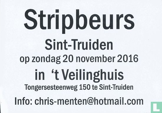Stripbeurs Sint-Truiden op zondag 20 november 2016 - Afbeelding 1